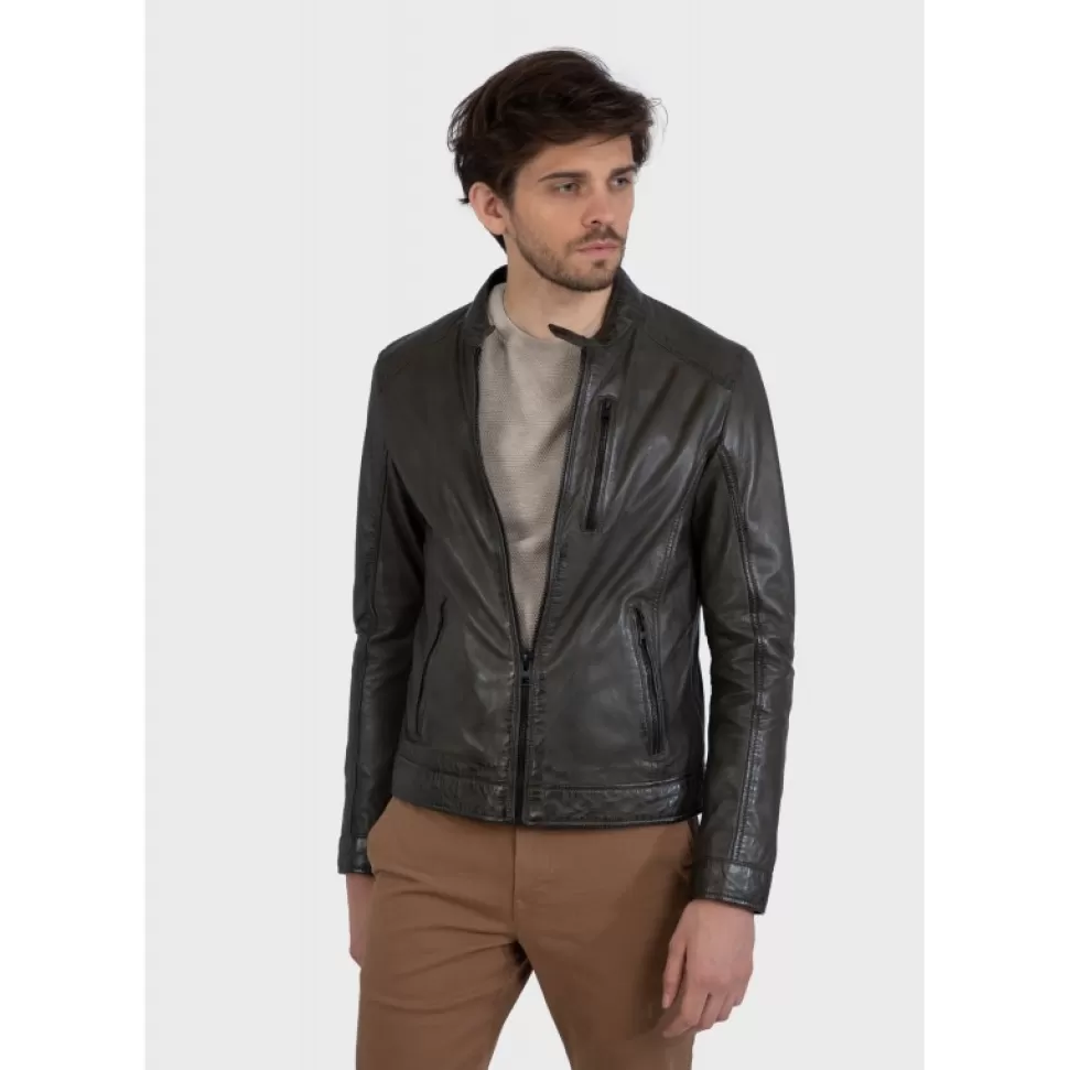 Men OAKWOOD Jackets*Agent Bronze - Genuine Leather Jacket