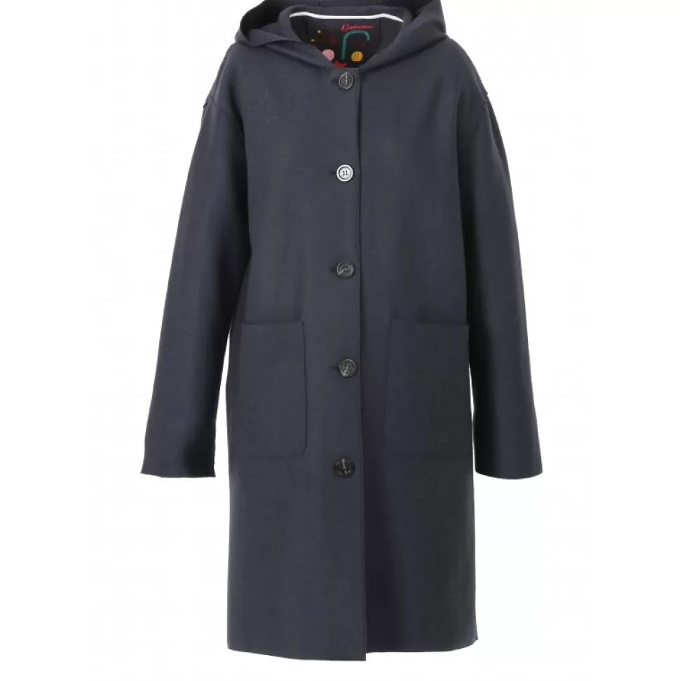 Women OAKWOOD Coats*Anais Navy Blue - Blended Wool Coat