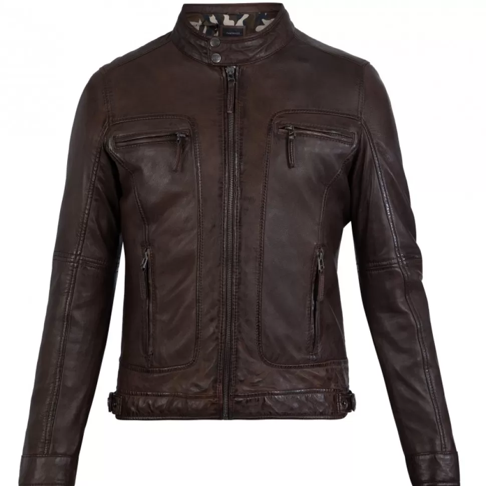 Men OAKWOOD Jackets*Casey Brown - Genuine Leather Jacket