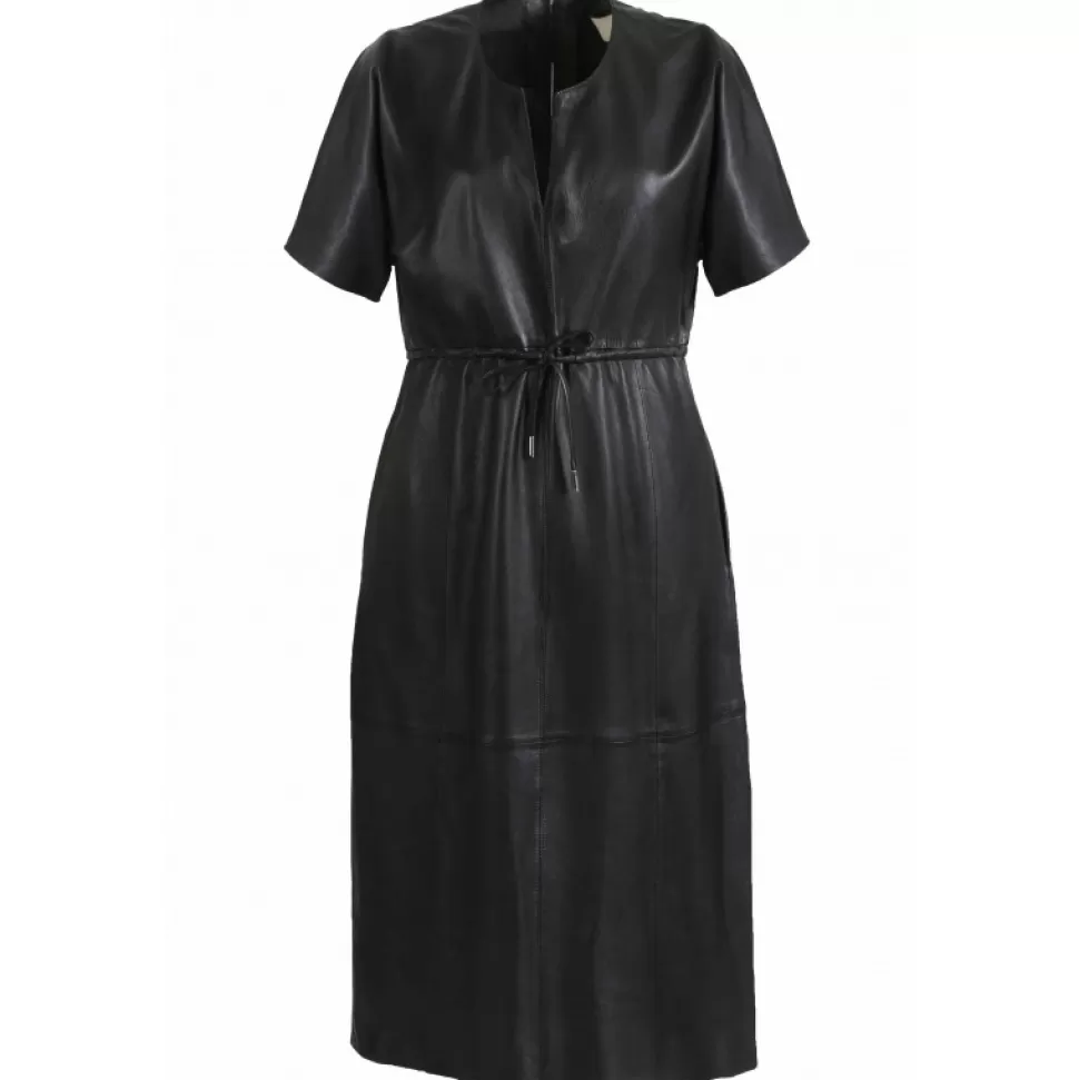 Women OAKWOOD Dresses*Dance Black - Genuine Leather Shift Dress