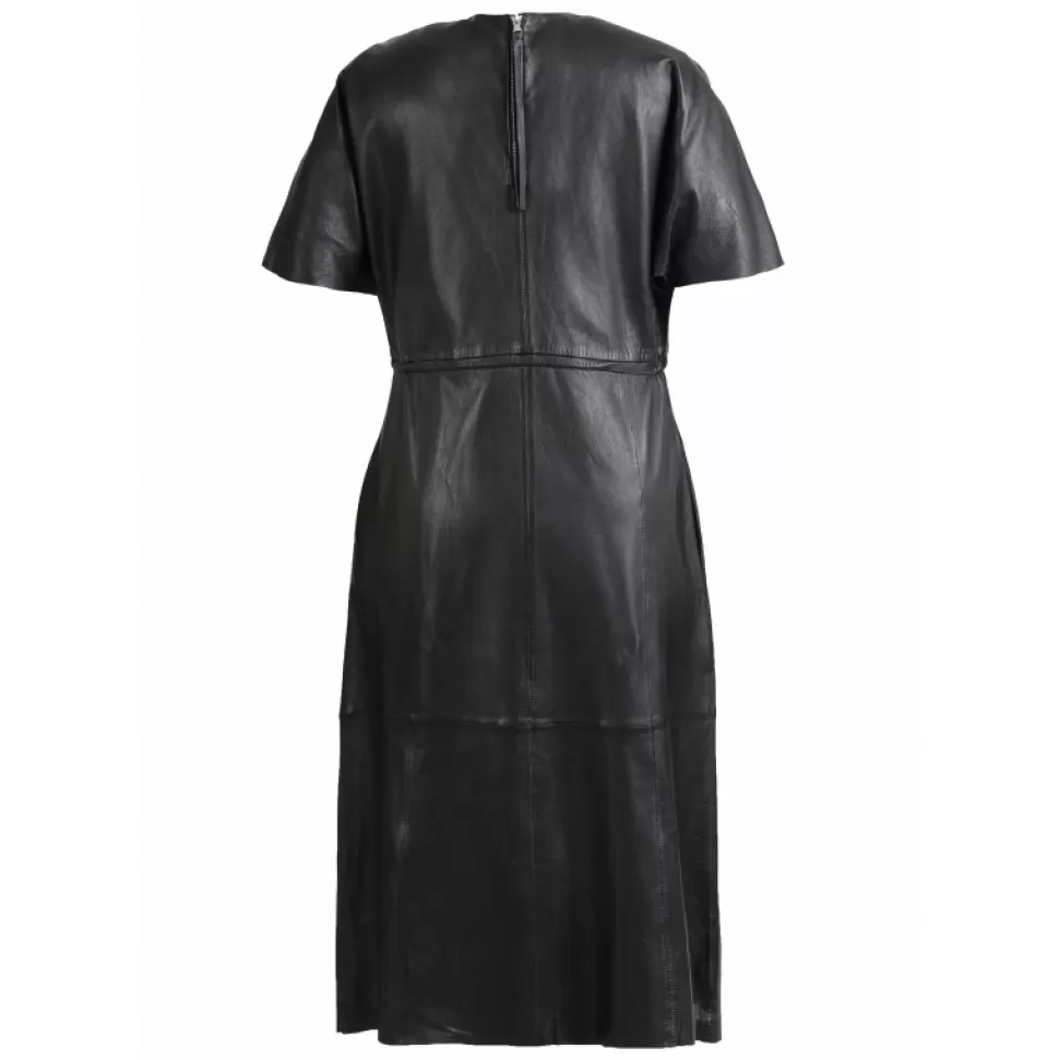 Women OAKWOOD Dresses*Dance Black - Genuine Leather Shift Dress