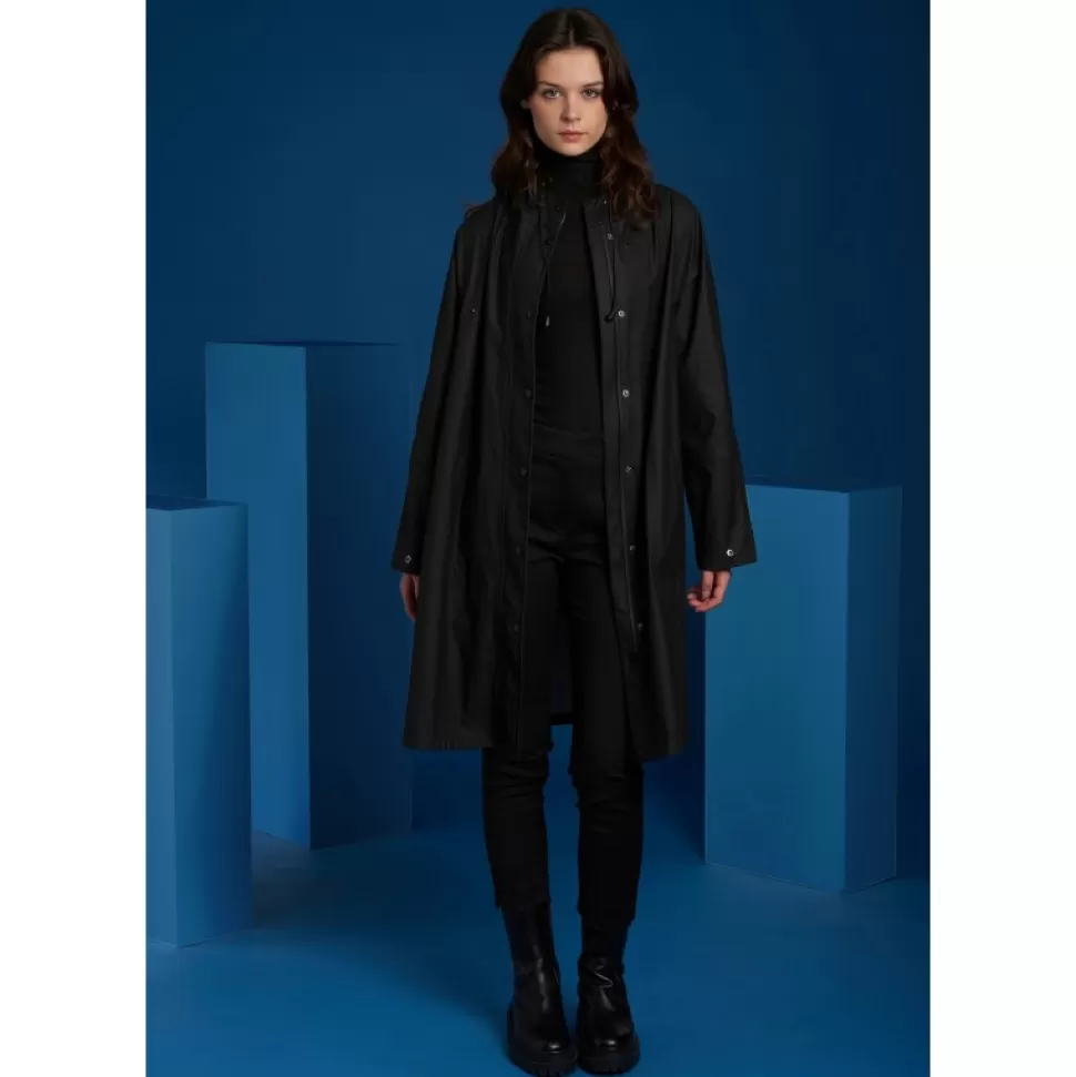 Women OAKWOOD Coats*Deluge Black - Polyester Rain Coat