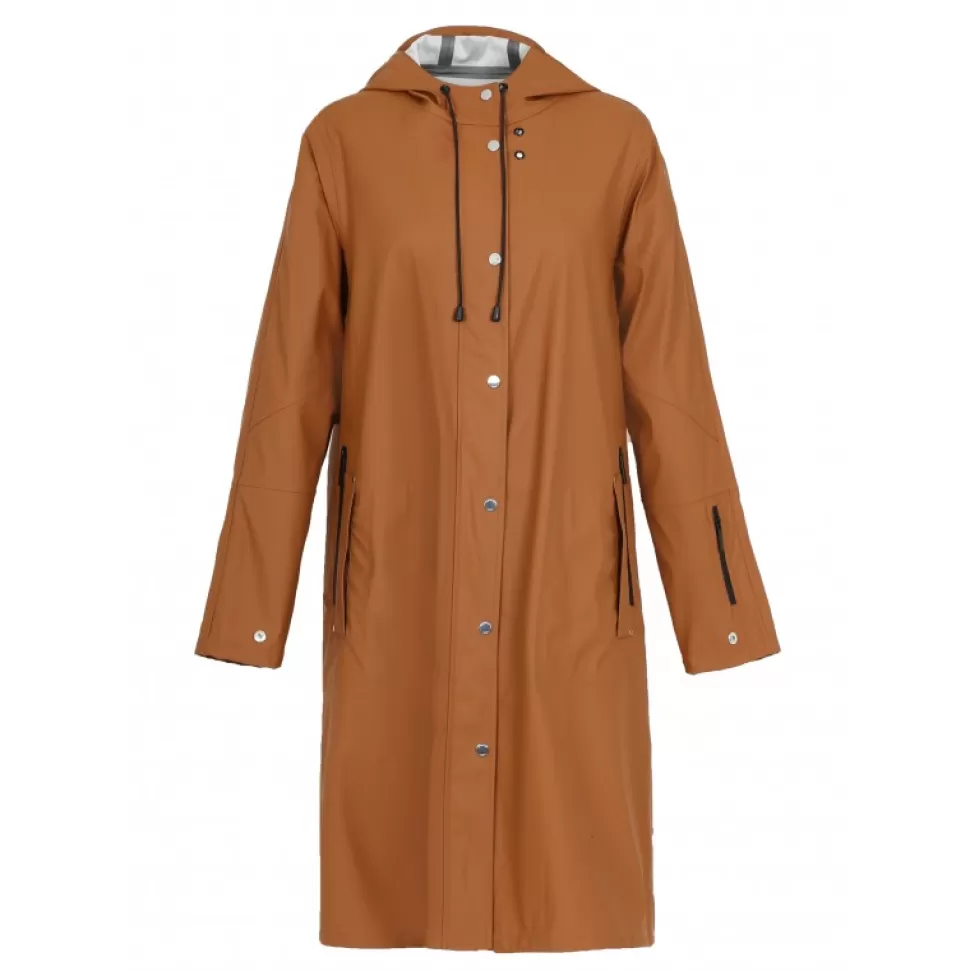 Women OAKWOOD Coats*Deluge Rust - Polyester Rain Coat