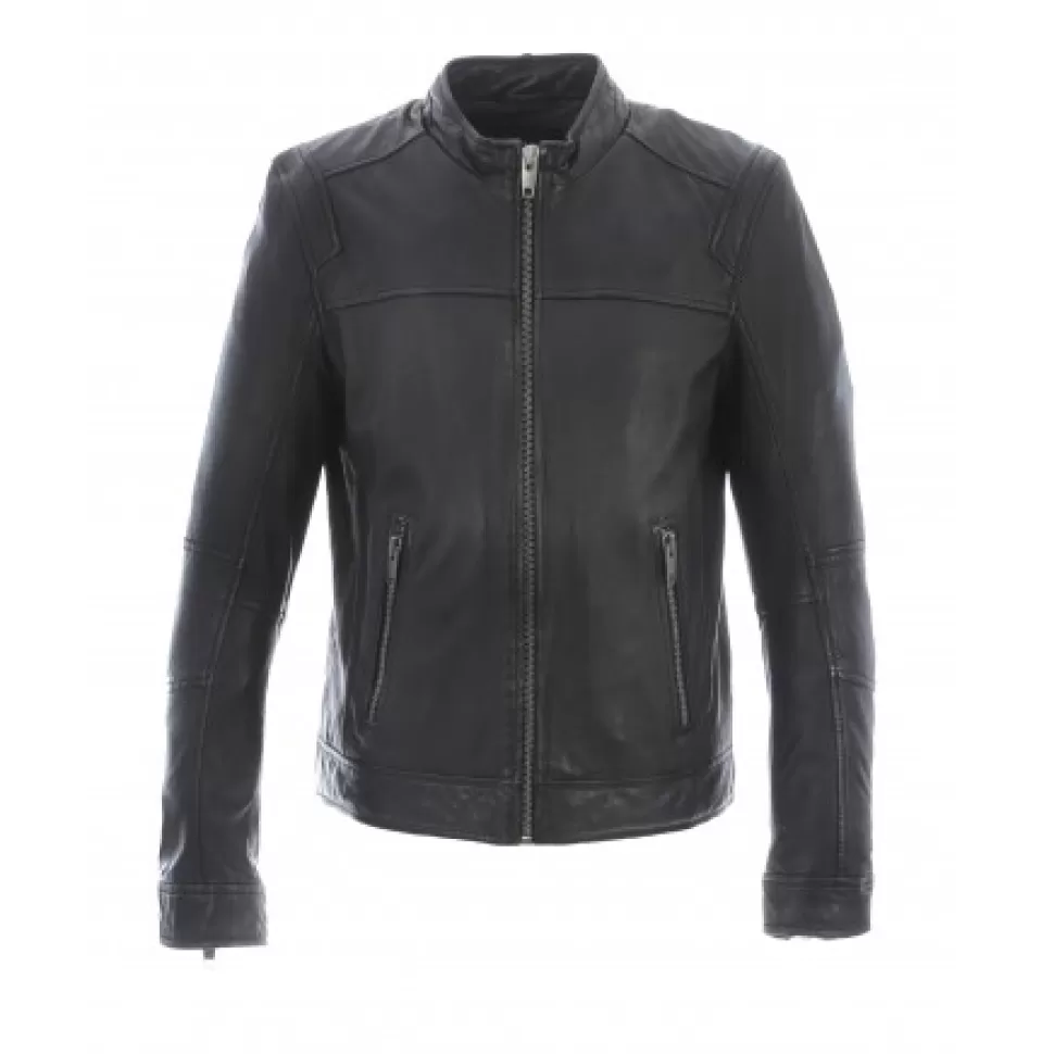 Men OAKWOOD Jackets*Dublin Black - Jacket In Smooth Genuine Leather