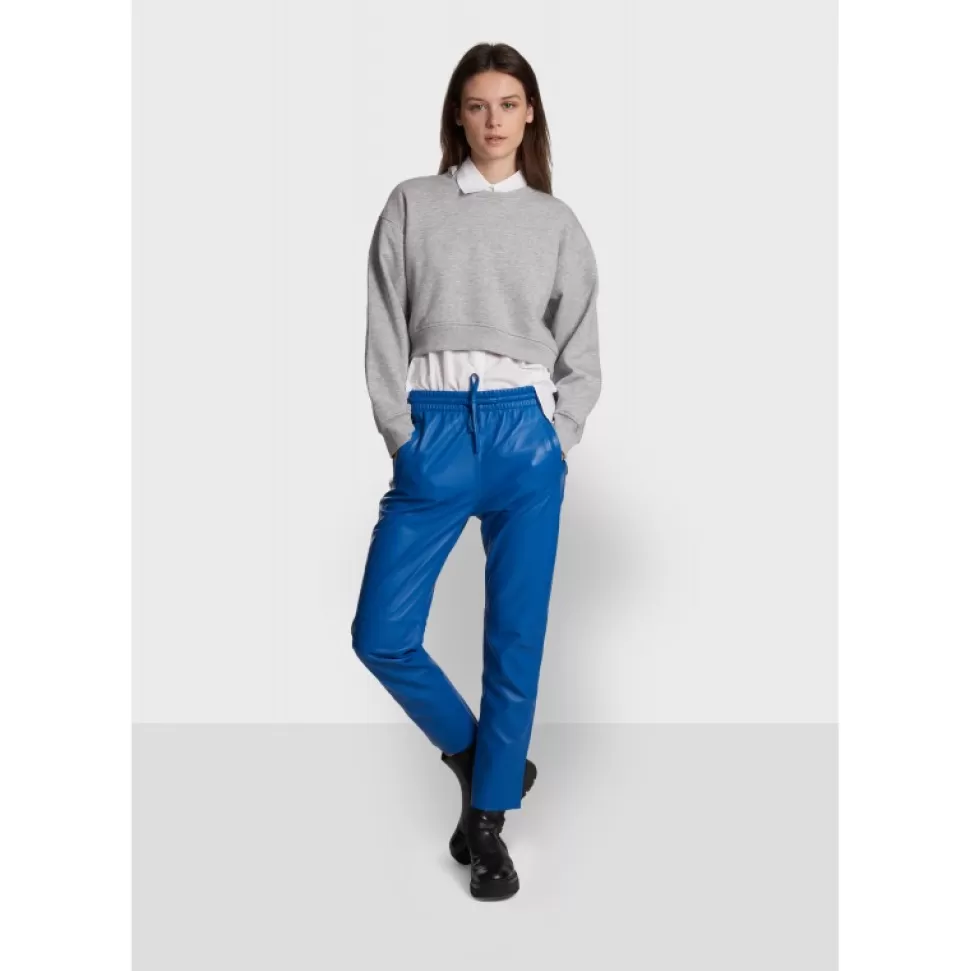 Women OAKWOOD Trousers*Gift Blue - Genuine Leather Jogpants