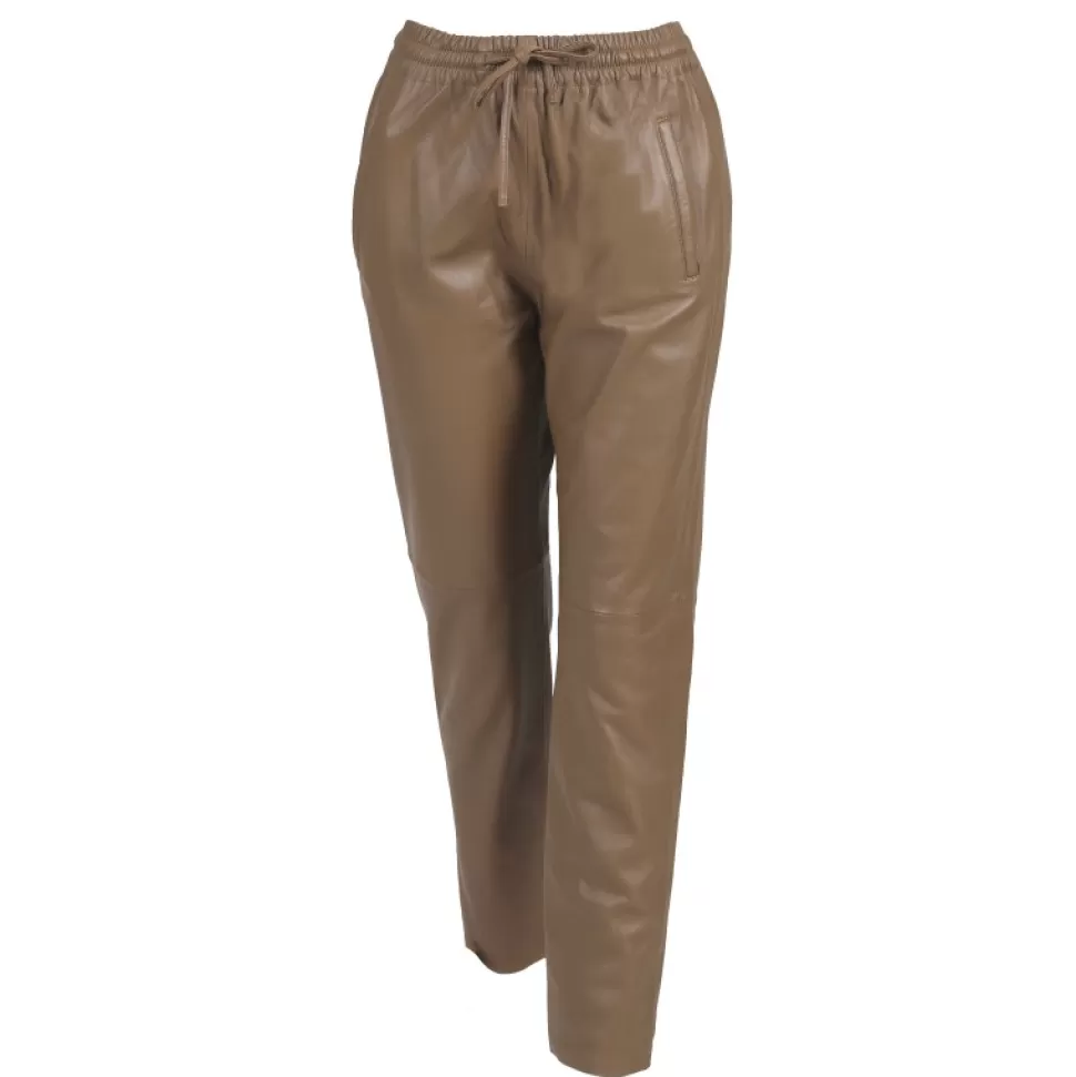 Women OAKWOOD Trousers*Gift Coffee- Genuine Leather Jogpants