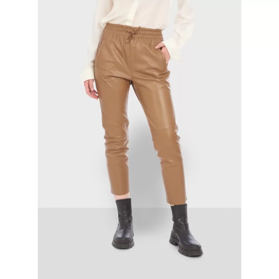 Women OAKWOOD Trousers*Gift Coffee- Genuine Leather Jogpants