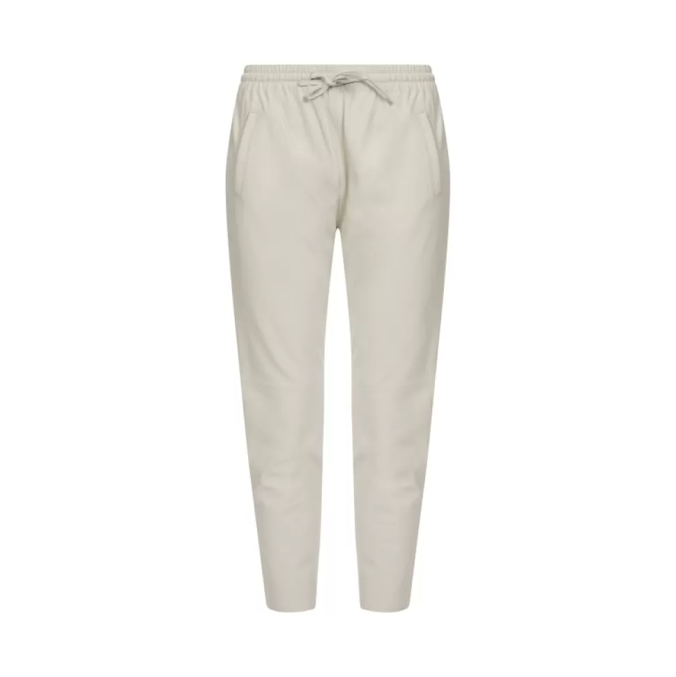 Women OAKWOOD Trousers*Gift White - Genuine Leather Jogpants