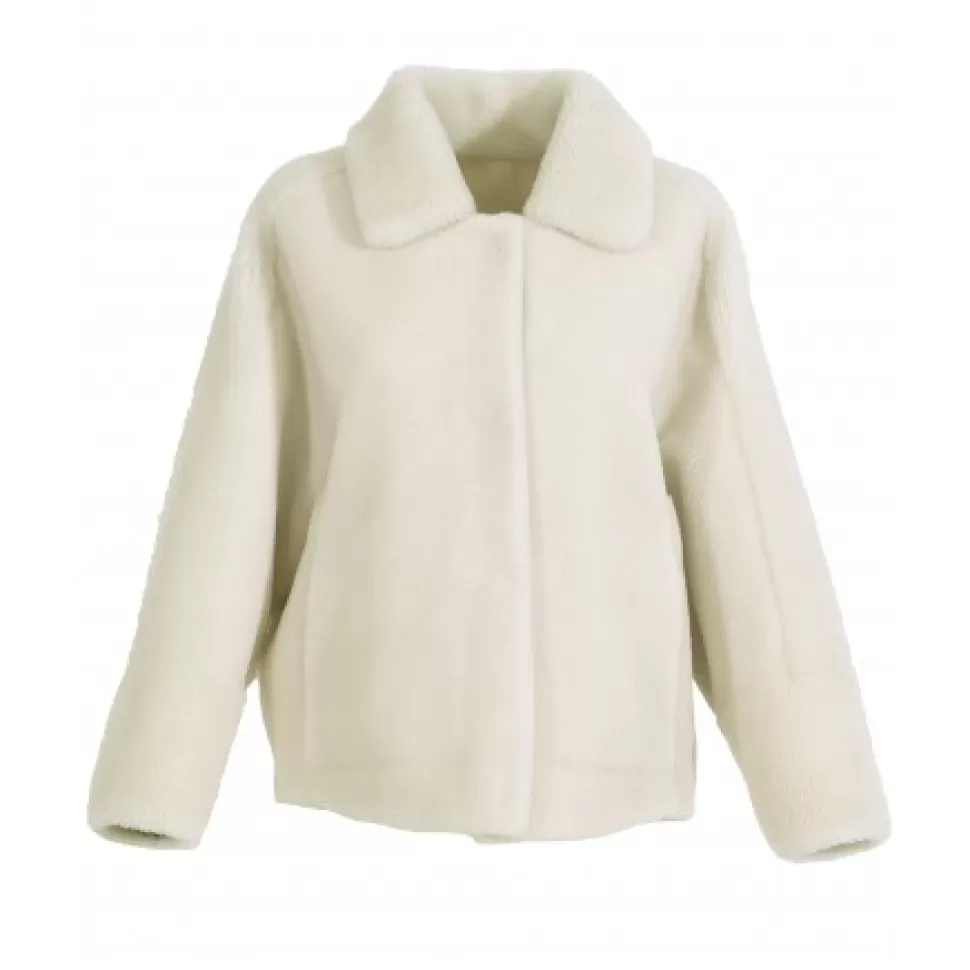 Women OAKWOOD Jackets*Helen Light Beige - Faux Shearling Reversible Jacket