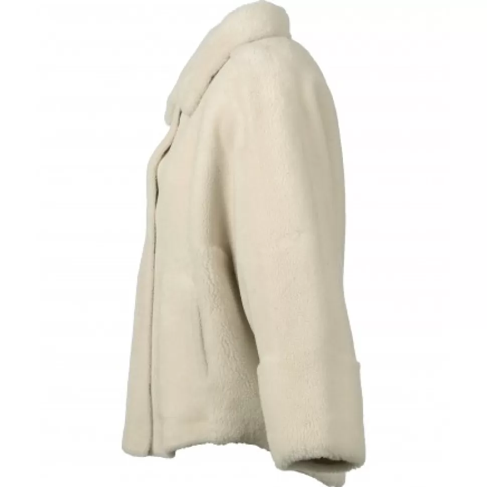 Women OAKWOOD Jackets*Helen Light Beige - Faux Shearling Reversible Jacket