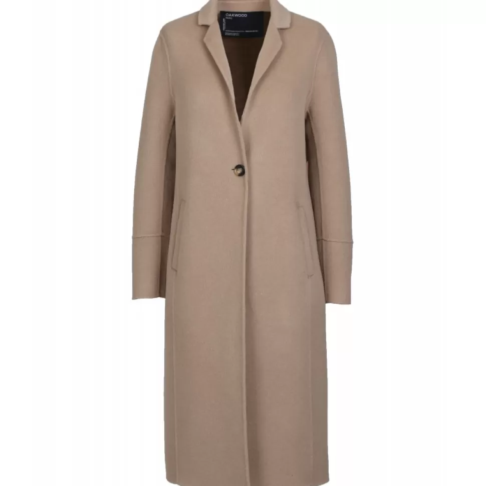 Women OAKWOOD Coats*Helsinki Taupe - Mixed Wool Coat