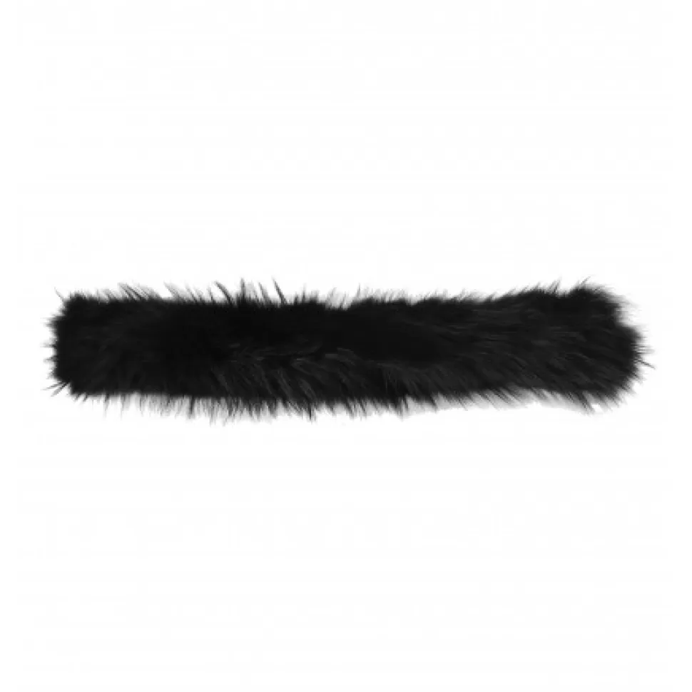 Women OAKWOOD Accessories*Largo Black - Real Fur Hood Trim