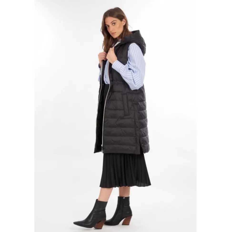 Women OAKWOOD Vests*Maggy Black-Black - Long Sleveless Down Jacket