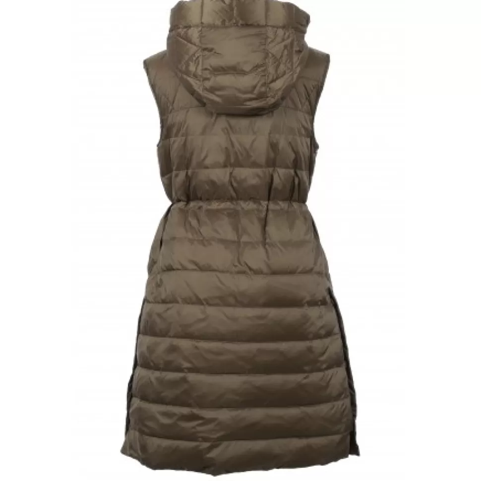 Women OAKWOOD Vests*Maggy Khaki - Long Sleveless Down Jacket