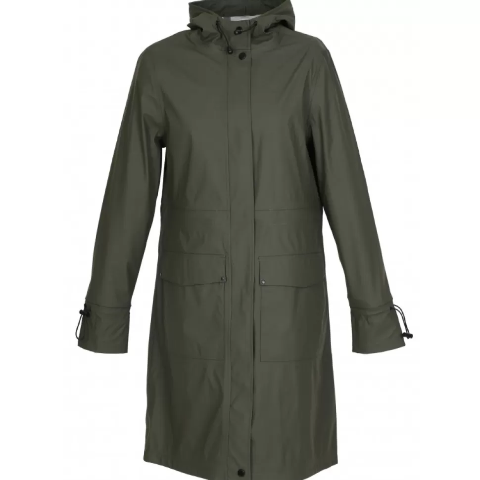 Women OAKWOOD Coats*Mistral Khaki - Polyester Rain Coat