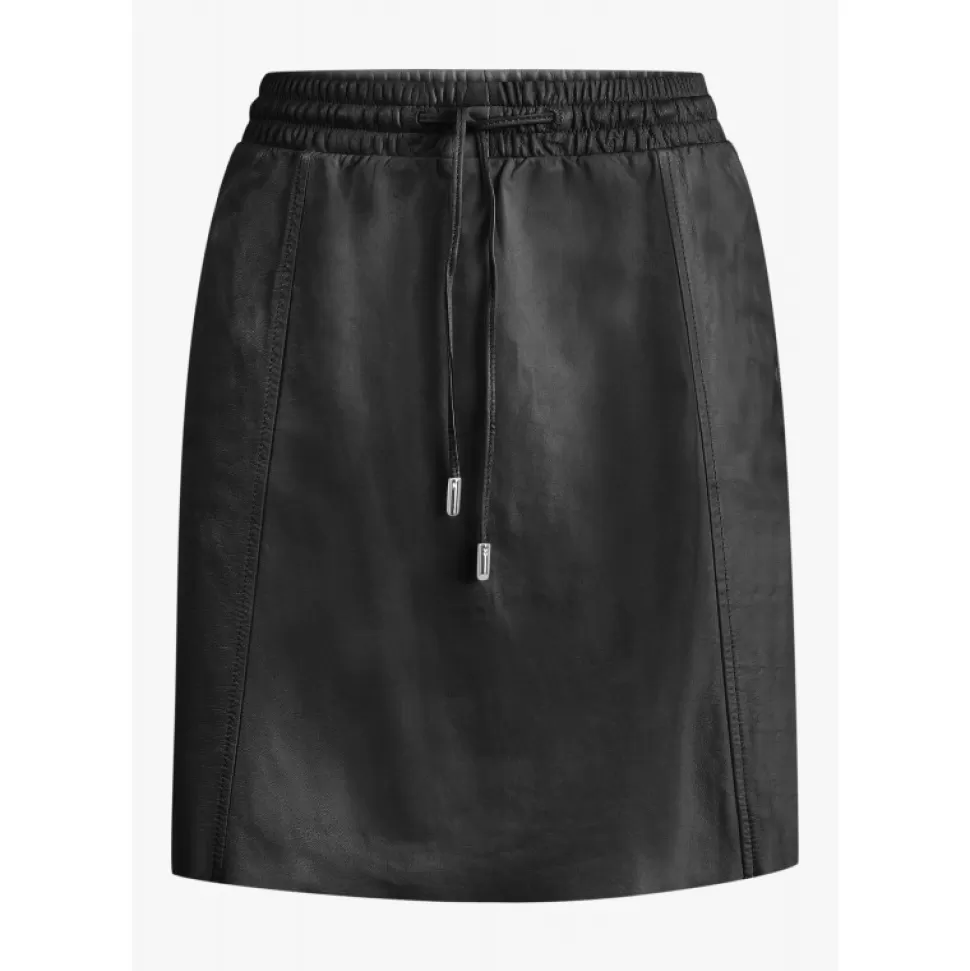 Women OAKWOOD Skirts And Shorts*Nina Black - Genuine Leather Skirt