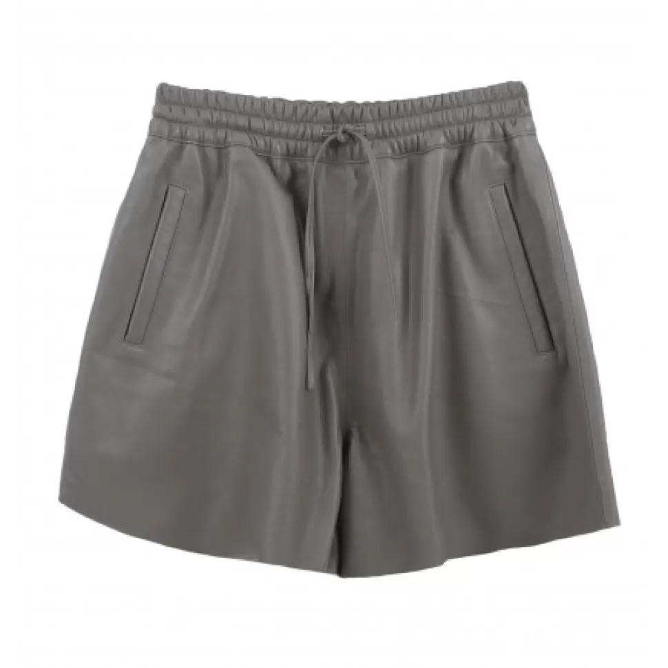 Women OAKWOOD Skirts And Shorts*Pick Mastic - Genuine Leather Shorts With Elastic Waist