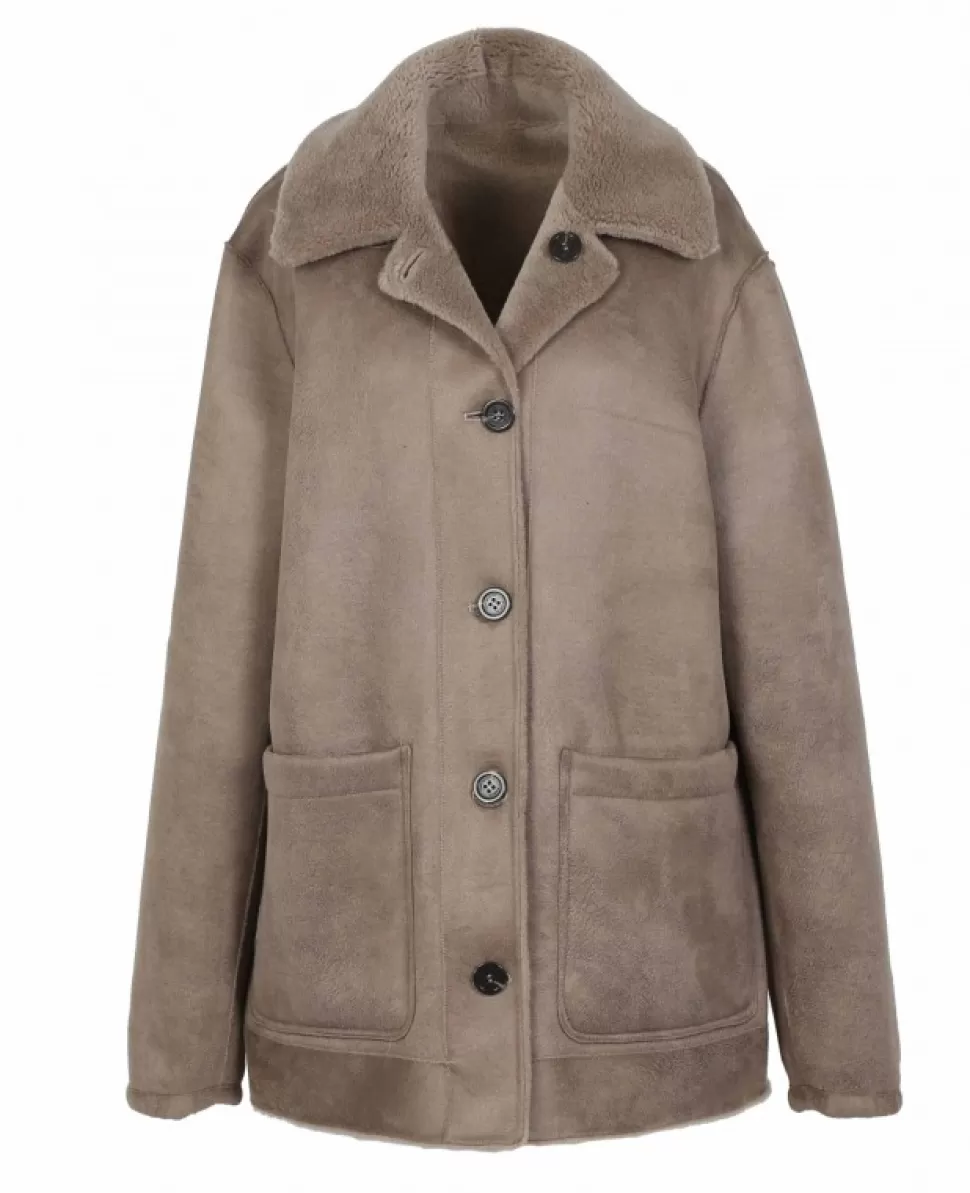 Women OAKWOOD Coats*Remember Taupe - Reversible Hooded Coat