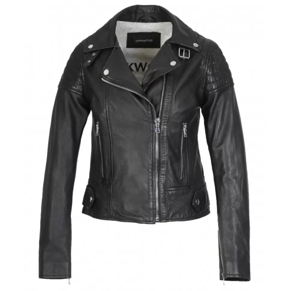 Women OAKWOOD Biker Jackets*Sasha 6 Black - Genuine Leather Biker Inspired Jacket