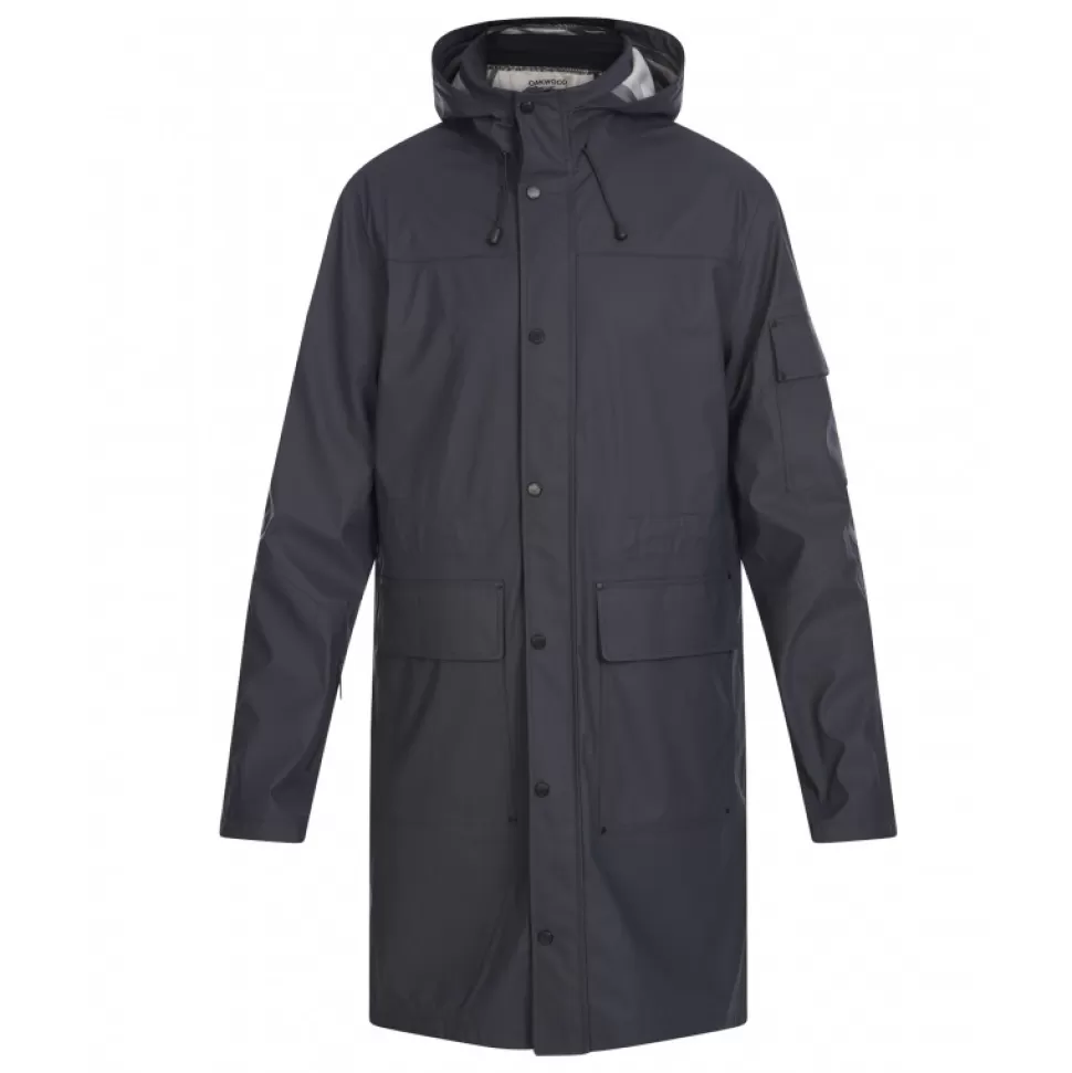 Men OAKWOOD Raincoat*Storm Navy Blue - Polyester Rain Coat