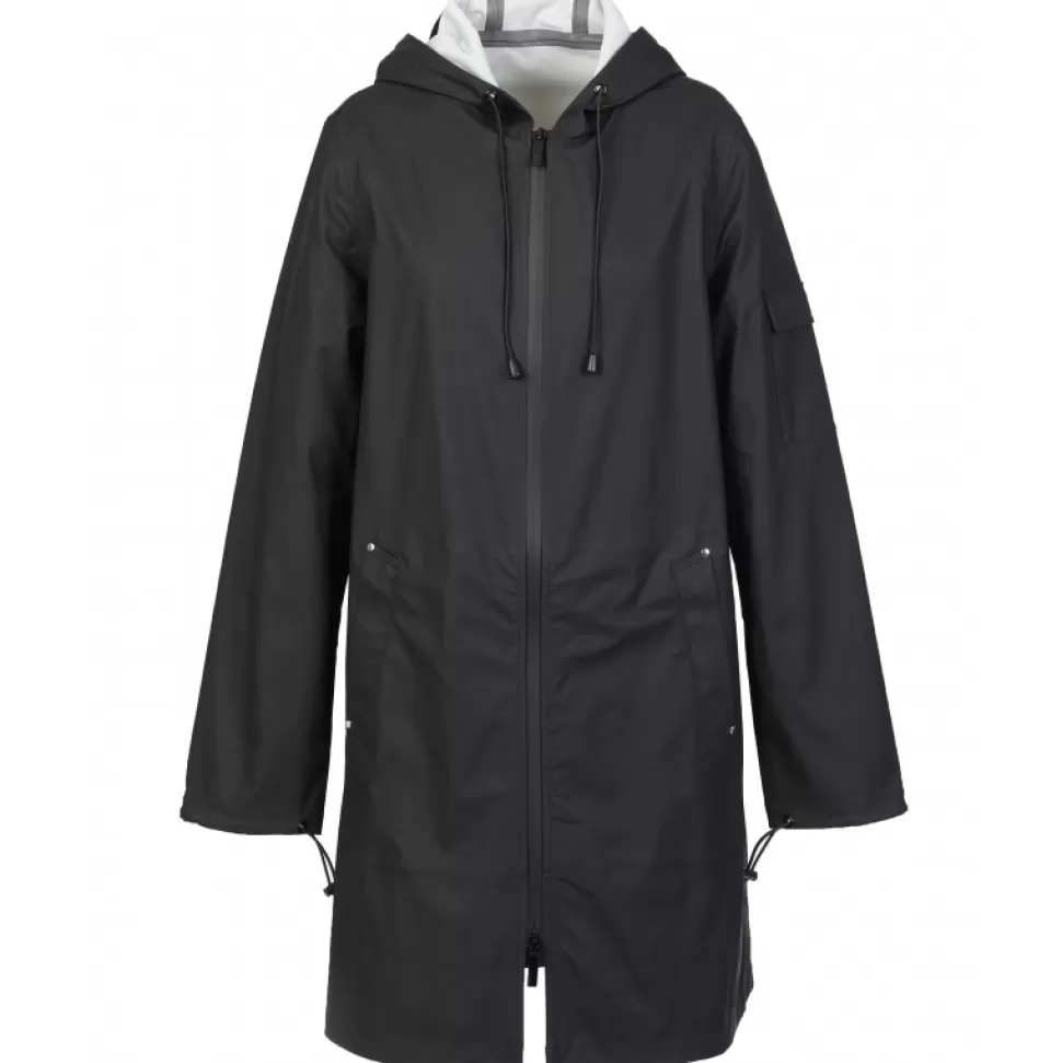 Women OAKWOOD Coats*Tempete Black - Polyester Rain Coat