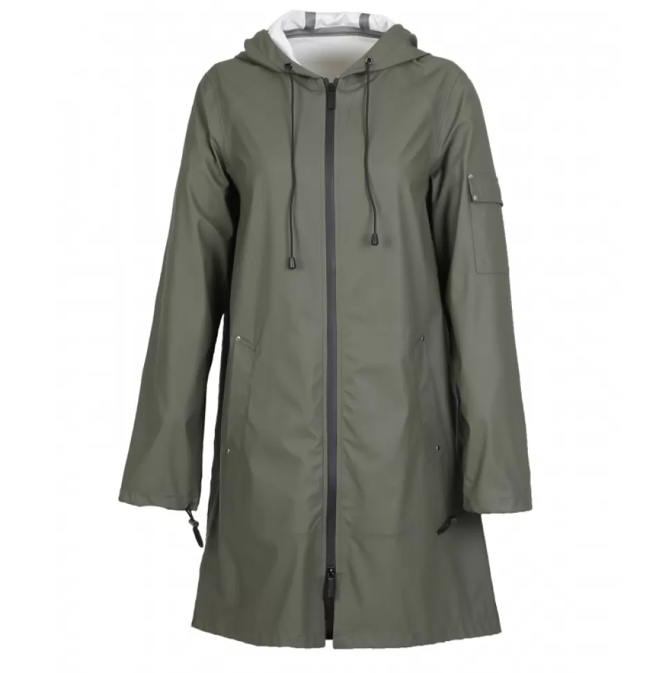 Women OAKWOOD Coats*Tempete Khaki- Polyester Rain Coat