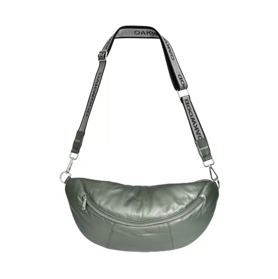 Women OAKWOOD Accessories*Urillo Metal Dark Green- Genuine Leather Shoulder Bag