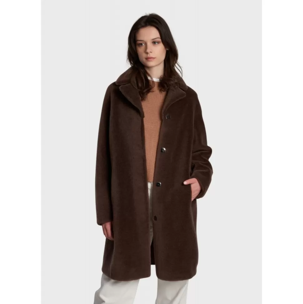 Women OAKWOOD Coats*Venus Brown - Reversible Hooded Coat