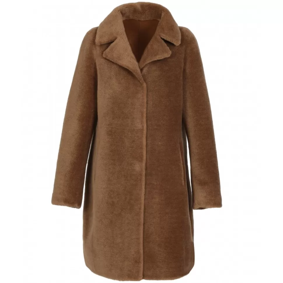 Women OAKWOOD Coats*Venus Cognac - Reversible Hooded Coat