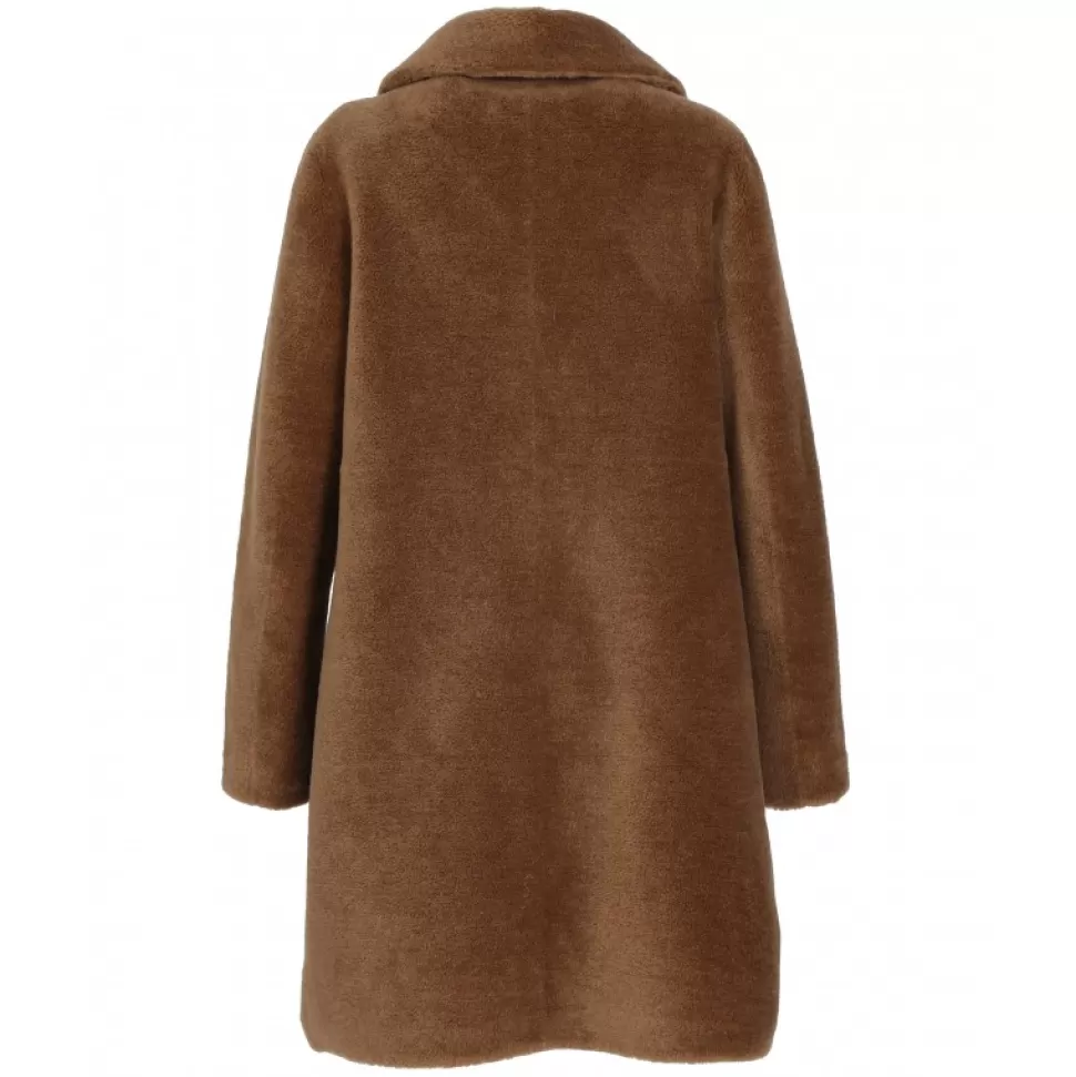 Women OAKWOOD Coats*Venus Cognac - Reversible Hooded Coat