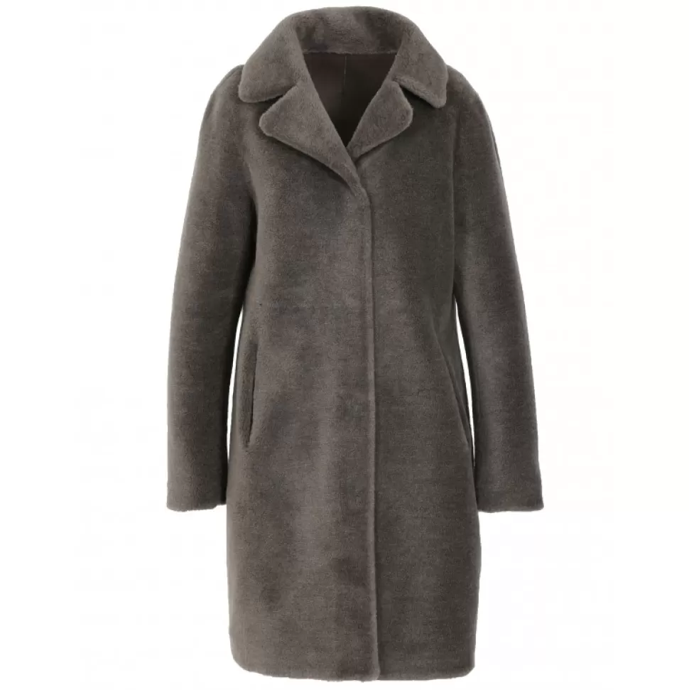 Women OAKWOOD Coats*Venus Dark Khaki - Reversible Hooded Coat