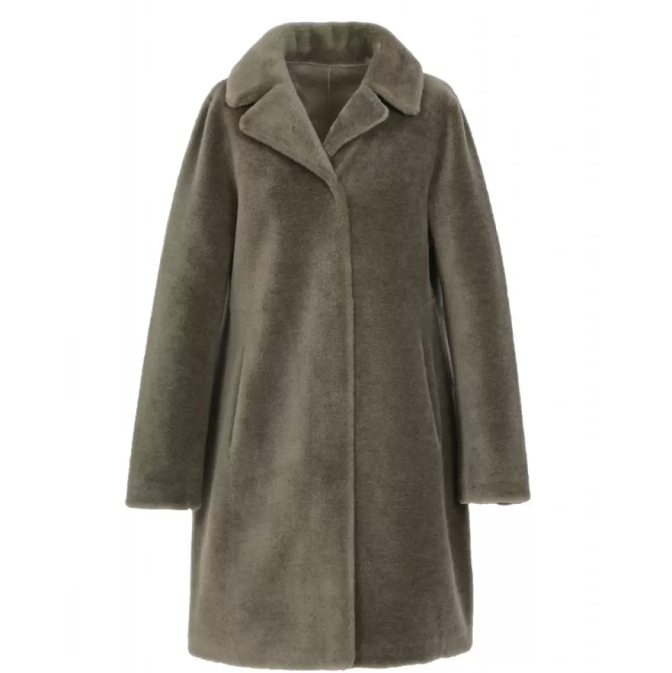 Women OAKWOOD Coats*Venus Pale Green - Reversible Hooded Coat