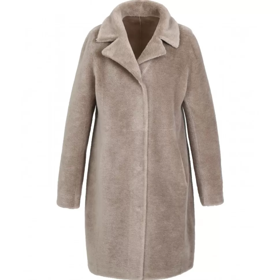 Women OAKWOOD Coats*Venus Taupe - Reversible Hooded Coat