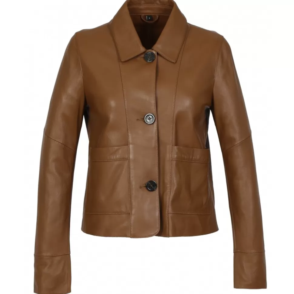 Women OAKWOOD Jackets*Volga Wild - Short Genuine Leather Jacket