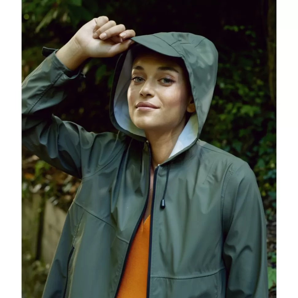 Women OAKWOOD Coats*Zephyr Khaki - Polyester Rain Coat